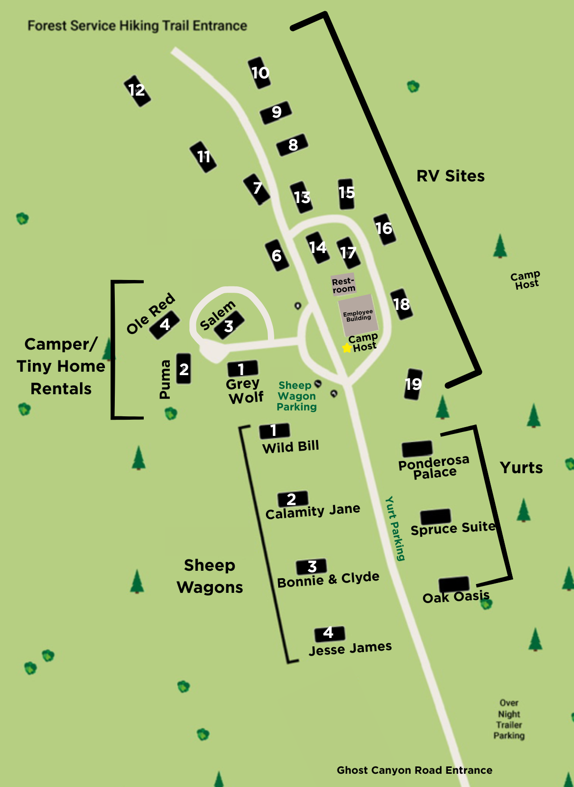 Campground Map – Cloud Nine Camping